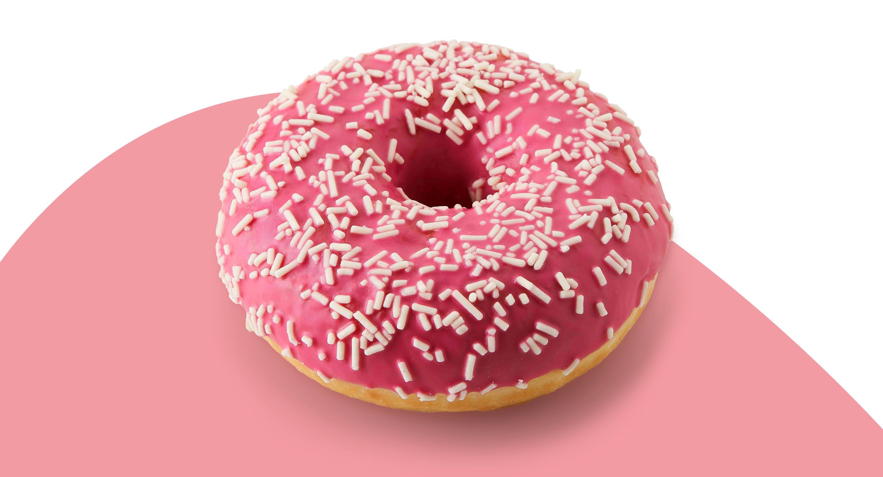 Roze donut