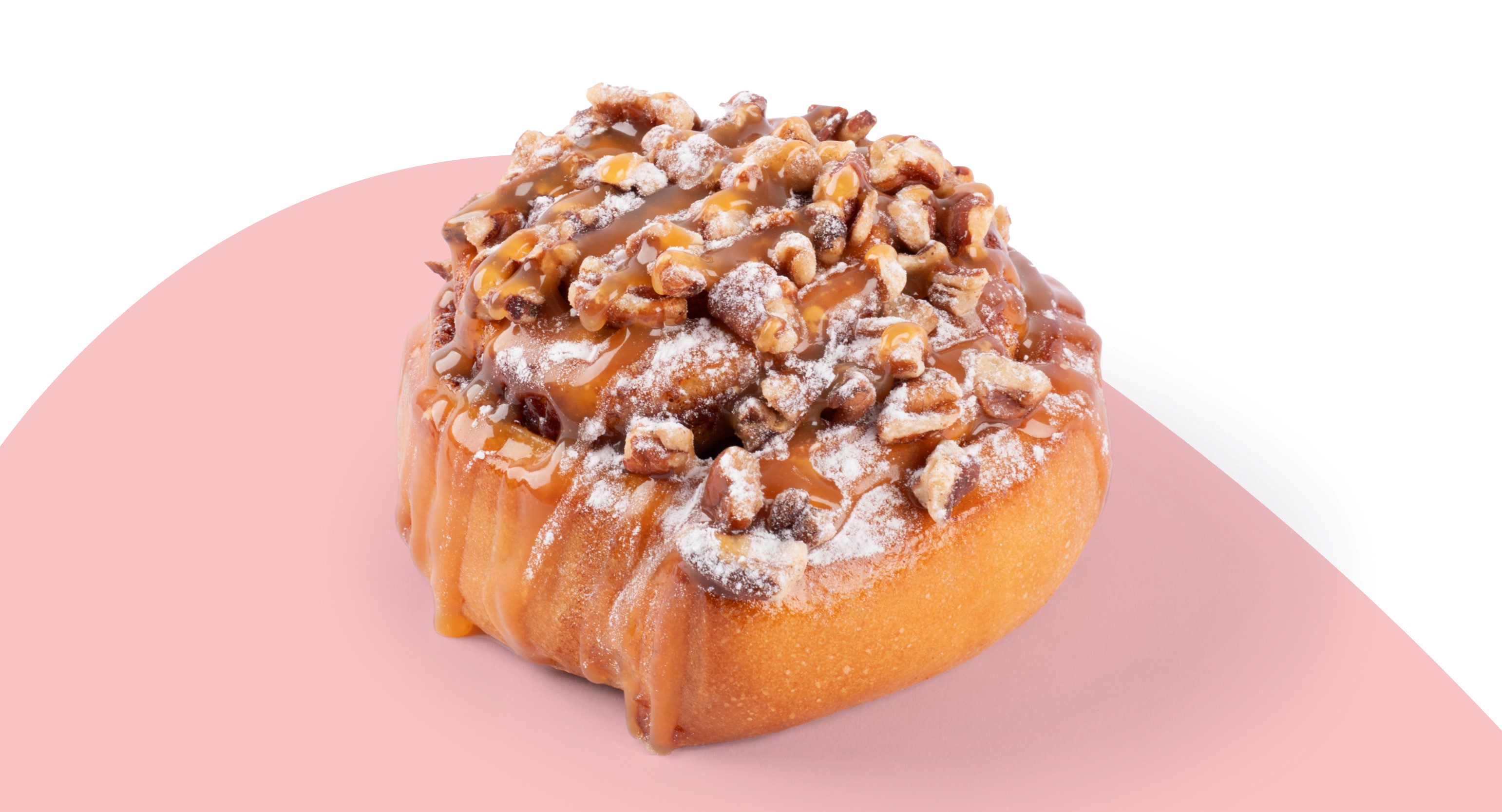 Cinnamon roll pecan caramel